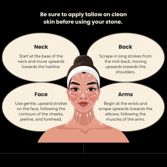 Tippy Glow Bundle (Tallow + Gua Sha Stone)