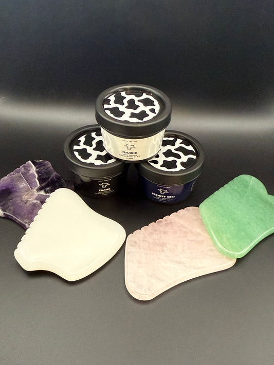 Tippy Glow Bundle (Tallow + Gua Sha Stone)